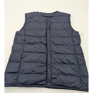 Outdoor Voices Puffer Vest Mens Medium Blue Softshield Liner‎ Jacket Down Gilet